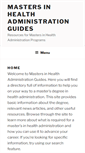 Mobile Screenshot of mastersinhealthadministrationguides.org